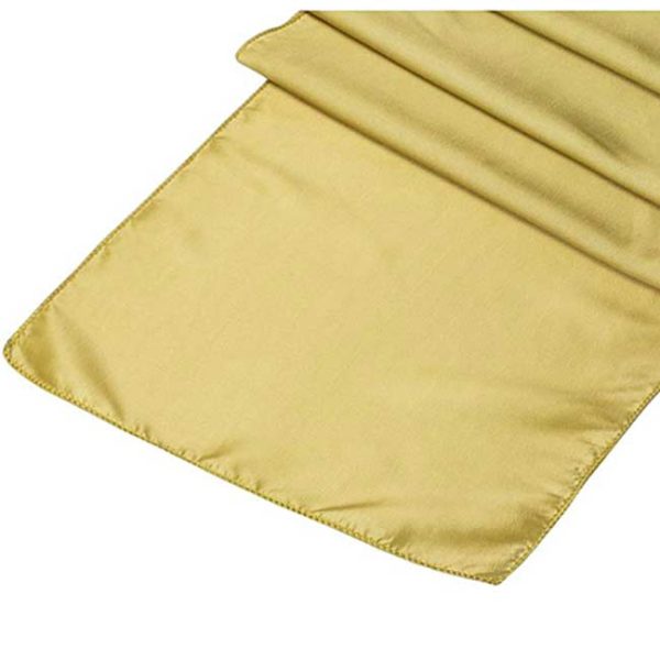 Taffeta Table Runner Gold Rental Products
