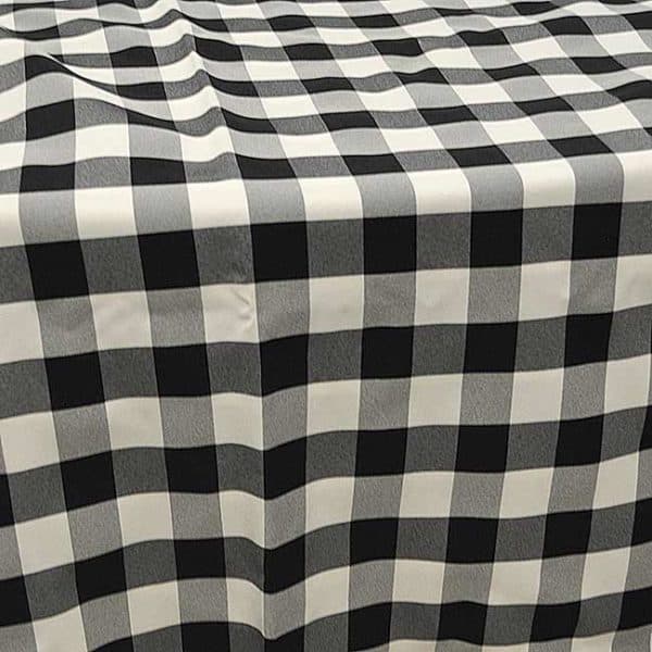 Black & White Gingham Tablecloth Rental Product