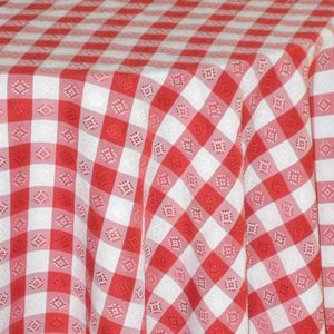 Red Gingham Tablecloth Rental Product