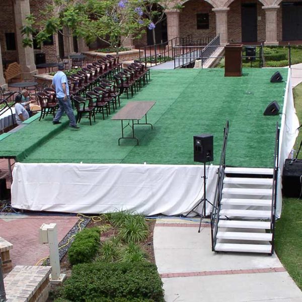 White Vinyl Stage Skirting Rental Products